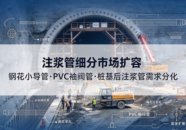 玉溪注浆管细分市场扩容，隧道钢花小导管、PVC 袖阀管、桩基后注浆管需求分化
